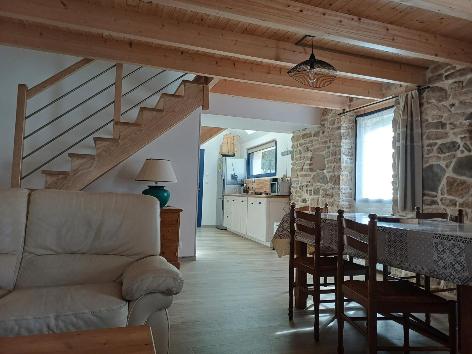 Charmante Petite Maison Rostiviec Bord De Mer Loperhet Екстериор снимка